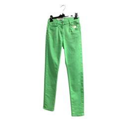 PANTALON SLIM MENTHE TAILLE 34