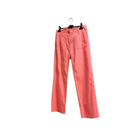 PANTALON TOILE ROSE TAILLE 36
