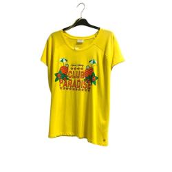 TEE SHIRT JAUNE LARGE TAILLE 44