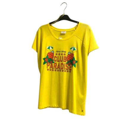 TEE SHIRT JAUNE LARGE TAILLE 44