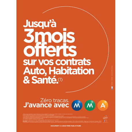 AUTO HABITATION ET SANTE 3 MOIS GRATUITS