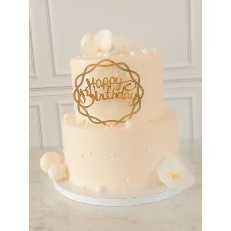 Gâteau anniversaire perles