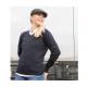 Pull col v femme