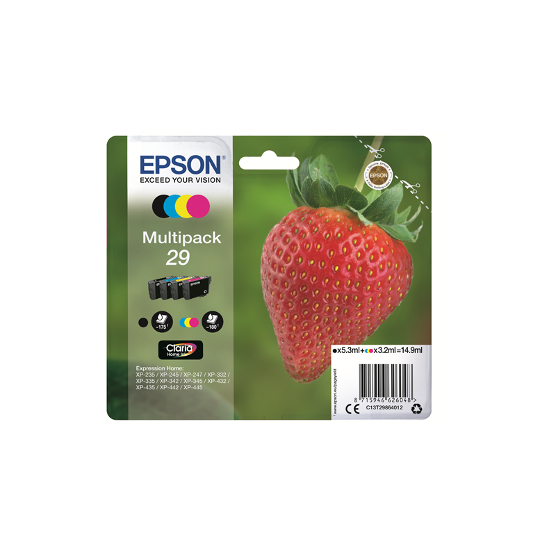 Cartouche encre EPSON 29 multipack fraise - Achetez Ternois