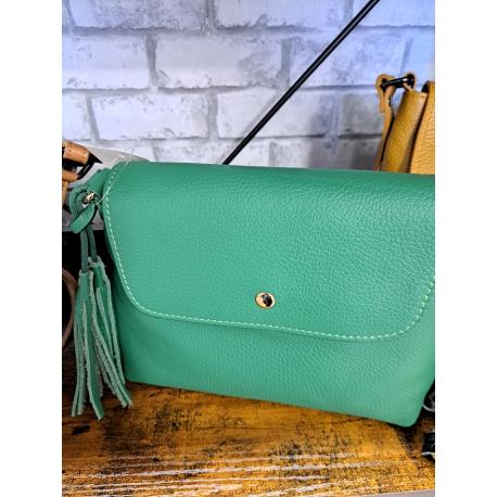 Sac a main en cuir avec bandouliere vert Achetez Ternois